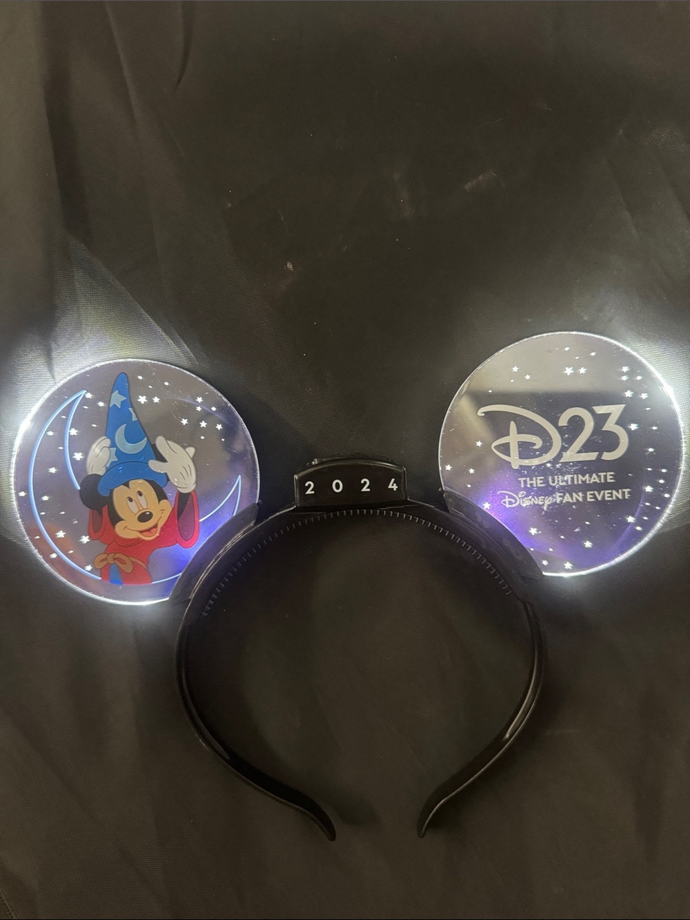 D23 Mickey Sorcerer Light-Up Ear Headband
